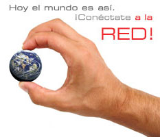 Una mano con el mundo entre los dedos