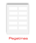 hoja con pegatinas